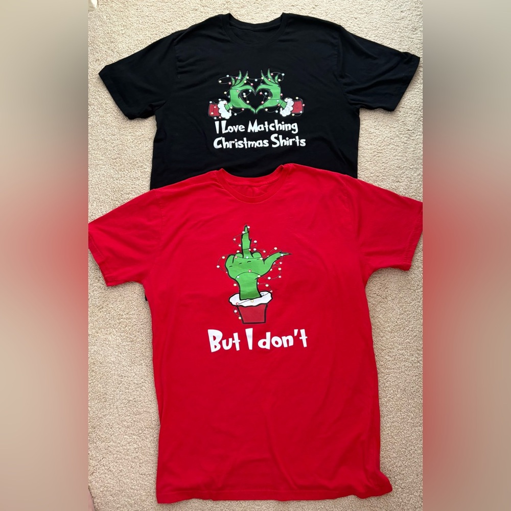 Funny Couples Christmas T-Shirts